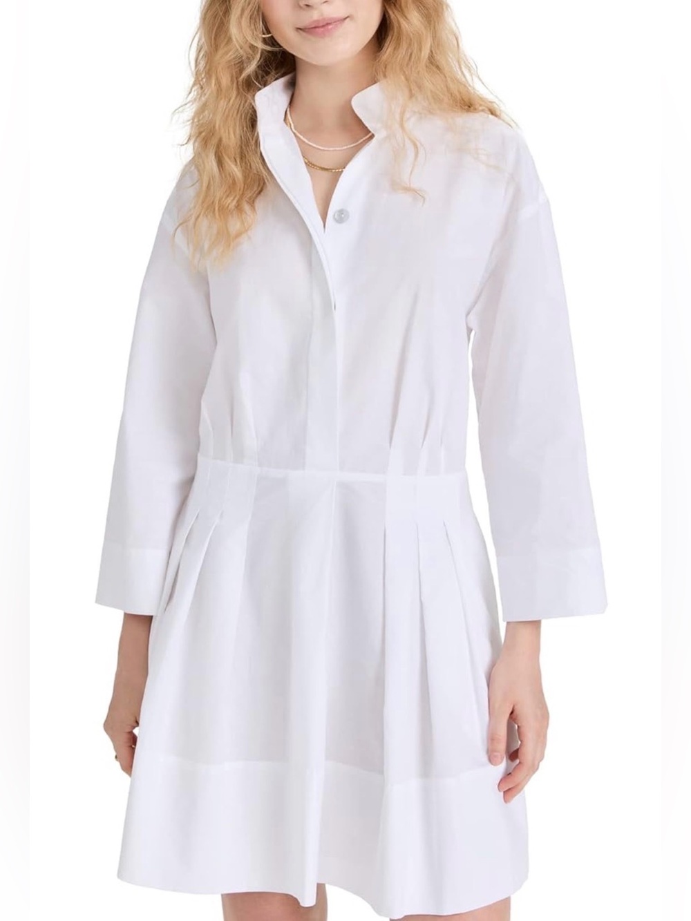 Vince Women's Fitted Band Collar Mini Dress